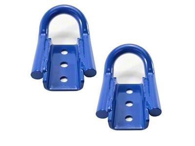 UPR Products Rear Tow Hook; Blue (21-25 Bronco)