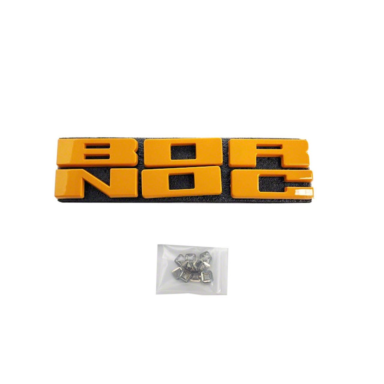UPR Products Bronco Replacement Grille Letters; Cyber Orange