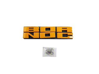 UPR Products Replacement Grille Letters; Cyber Orange (21-25 Bronco, Excluding Raptor)