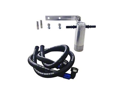UPR Products Billet Oil Catch Can; Black (11-17 6.4L HEMI Jeep Grand Cherokee WK2)