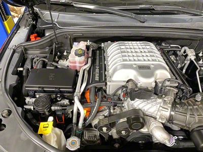 UPR Products Billet Oil Catch Can with Built-In One Way Breather; Black (18-21 Jeep Grand Cherokee WK2 Trackhawk)