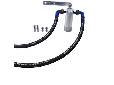 UPR Products Billet Oil Catch Can; Satin (11-17 6.4L HEMI Jeep Grand Cherokee WK2)