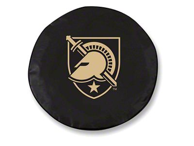 U.S. Army Academy Spare Tire Cover; Black (66-18 Jeep CJ5, CJ7, Wrangler YJ, TJ & JK)