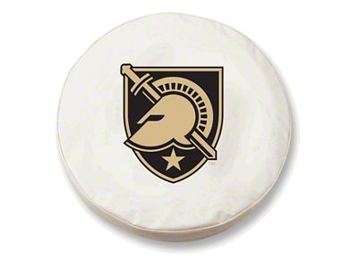 U.S. Army Academy Spare Tire Cover; White (66-18 Jeep CJ5, CJ7, Wrangler YJ, TJ & JK)