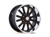 US Mag Rambler 6 Gloss Black with Diamond Cut Lip 6-Lug Wheel; 20x8; 1mm Offset (2024 Tacoma)