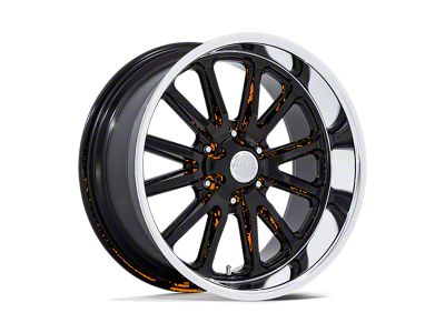 US Mag Rambler 6 Gloss Black with Diamond Cut Lip 6-Lug Wheel; 20x8; 1mm Offset (2024 Tacoma)