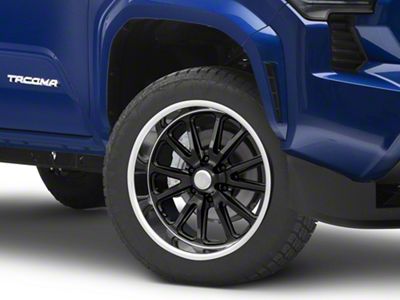 US Mag Rambler 6 Gloss Black with Diamond Cut Lip 6-Lug Wheel; 20x9.5; 1mm Offset (24-25 Tacoma)