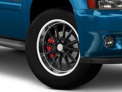 US Mag Rambler 6 Gloss Black with Diamond Cut Lip 6-Lug Wheel; 20x9.5; 1mm Offset (25-26 4Runner)