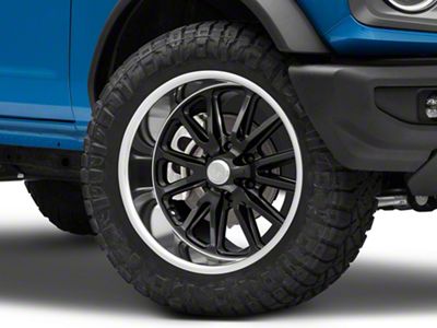US Mag Rambler 6 Gloss Black with Diamond Cut Lip 6-Lug Wheel; 20x9.5; 1mm Offset (21-25 Bronco, Excluding Raptor)