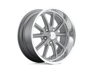 US Mag Rambler Matte Gunmetal Machined Wheel; 20x10; 40mm Offset (84-01 Jeep Cherokee XJ)