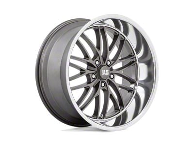 US Mag Santa Cruz Anthracite with Diamond Cut Lip Wheel; 22x10.5; 0mm Offset (20-25 Jeep Gladiator JT)