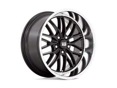 US Mag Santa Cruz Gloss Black with Diamond Cut Lip Wheel; 20x8.5; 6mm Offset (20-25 Jeep Gladiator JT)