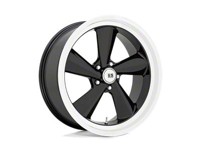 US Mag TS Gloss Black with Diamond Cut Lip Wheel; 22x9; 15mm Offset (22-25 Jeep Grand Cherokee WL)