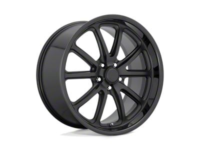 US Mag Rambler Gloss Black with Matte Black Wheel; 22x9; 1mm Offset (99-04 Jeep Grand Cherokee WJ)