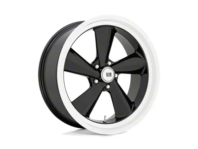 US Mag TS Gloss Black with Diamond Cut Lip Wheel; Left Directional; 22x10.5; 0mm Offset (22-25 Jeep Grand Cherokee WL)