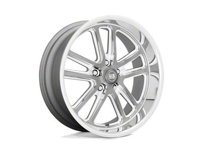 US Mag Bullet Textured Gunmetal with Milled Edges Wheel; 22x11; 18mm Offset (18-25 Jeep Wrangler JL)