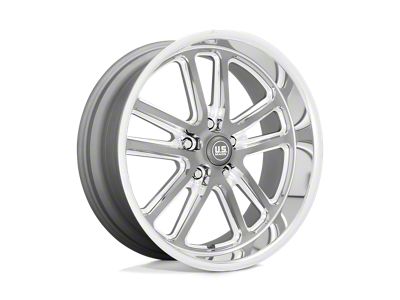 US Mag Bullet Textured Gunmetal with Milled Edges Wheel; 17x7; 1mm Offset (18-25 Jeep Wrangler JL)