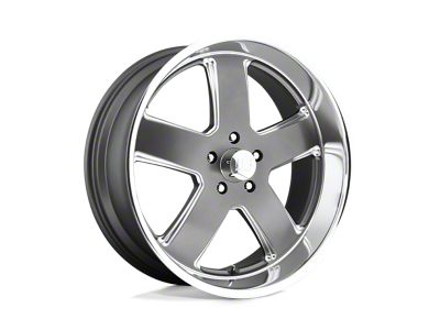 US Mag Hustler Matte Gunmetal Wheel; 20x8; 1mm Offset (18-25 Jeep Wrangler JL)