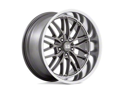 US Mag Santa Cruz Anthracite with Diamond Cut Lip Wheel; 20x10; 6mm Offset (18-25 Jeep Wrangler JL)