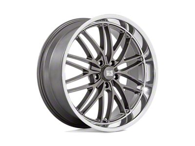 US Mag Santa Cruz Anthracite with Diamond Cut Lip Wheel; 22x9; 15mm Offset (18-25 Jeep Wrangler JL)