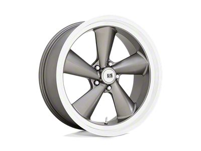 US Mag TS Anthracite with Diamond Cut Lip Wheel; 22x9; 15mm Offset (18-25 Jeep Wrangler JL)