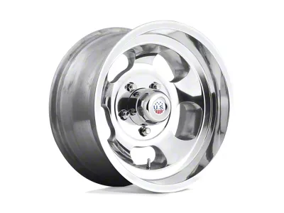 US Mag Indy High Luster Polished Wheel; 15x10; -50mm Offset (87-95 Jeep Wrangler YJ)