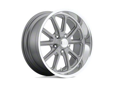 US Mag Rambler Matte Gunmetal Machined Wheel; 20x10; 40mm Offset (87-95 Jeep Wrangler YJ)