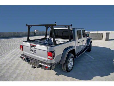 US Rack Clipper Truck Rack; Black; Above Cab Height (20-25 Jeep Gladiator JT)