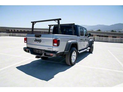 US Rack Clipper Truck Rack; Black; Cab Height (20-25 Jeep Gladiator JT)