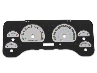 US Speedo Daytona Edition Gauge Face; MPH; Front Lock Icon; Silver (01-06 Jeep Wrangler TJ)