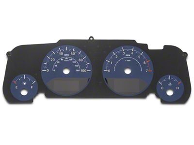 US Speedo Daytona Edition Gauge Face; MPH; Blue (07-14 Jeep Wrangler JK)