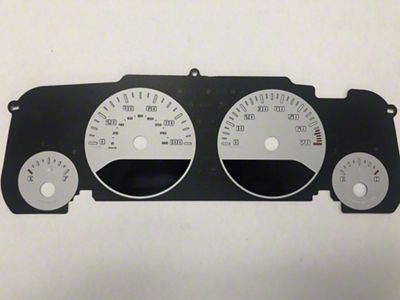 US Speedo Daytona Edition Gauge Face; MPH; Silver (07-14 Jeep Wrangler JK)