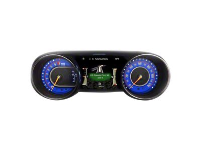 US Speedo Daytona Edition Gauge Face; MPH; Blue (20-25 Jeep Gladiator JT, Excluding Sport)