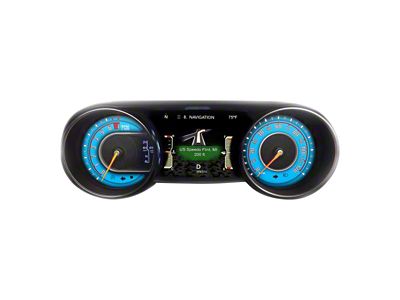 US Speedo Daytona Edition Gauge Face; MPH; Light Blue (20-25 Jeep Gladiator JT, Excluding Sport)