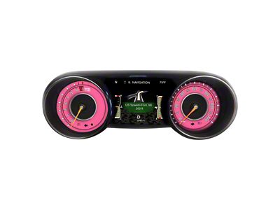 US Speedo Daytona Edition Gauge Face; MPH; Pink (20-25 Jeep Gladiator JT Sport)