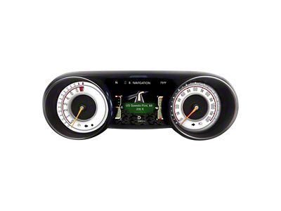 US Speedo Daytona Edition Gauge Face; MPH; White (20-25 Jeep Gladiator JT Sport)