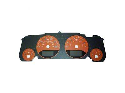 US Speedo Daytona Edition Gauge Face; MPH; Orange (07-14 Jeep Wrangler JK)