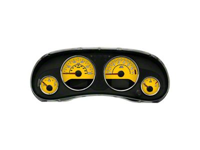 US Speedo Daytona Edition Gauge Face; MPH; Yellow (15-18 Jeep Wrangler JK)