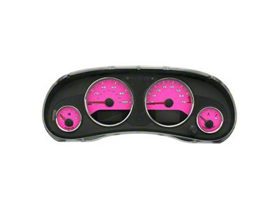US Speedo Daytona Edition Gauge Face Style 2; MPH; Pink (15-18 Jeep Wrangler JK)