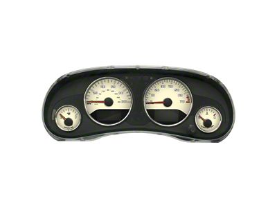 US Speedo Daytona Edition Gauge Face Style 2; MPH; Tan (15-18 Jeep Wrangler JK)