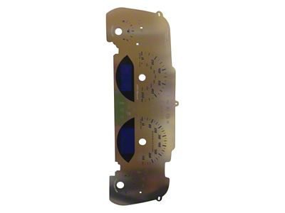 US Speedo Stainless Edition Gauge Face; MPH; Blue (07-14 Jeep Wrangler JK)