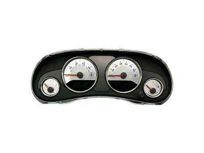 US Speedo Stainless Edition Gauge Face; MPH; White (15-18 Jeep Wrangler JK)