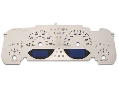 US Speedo Aqua Edition Gauge Face; Blue (07-14 Jeep Wrangler JK)