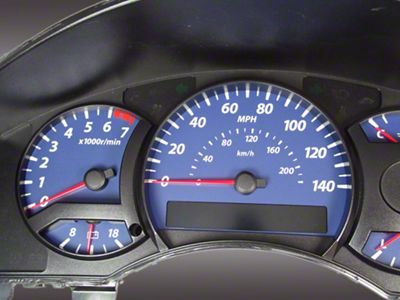 US Speedo Daytona Edition Gauge Face; MPH; Blue (04-07 Titan)