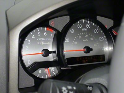 US Speedo Stainless Edition Gauge Face; MPH; White (04-07 Titan)