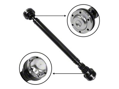 USA Standard Gear Front Driveshaft; 19-1/4-Inch Weld to Weld (07-10 Jeep Grand Cherokee WK)