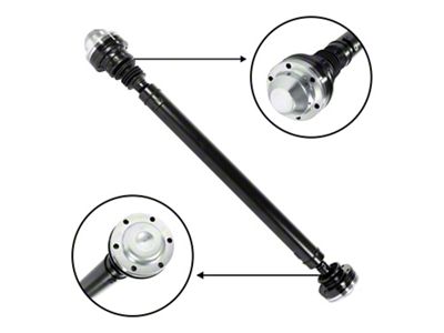 USA Standard Gear Front Driveshaft; 21-1/2-Inch Weld to Weld (99-04 Jeep Grand Cherokee WJ)