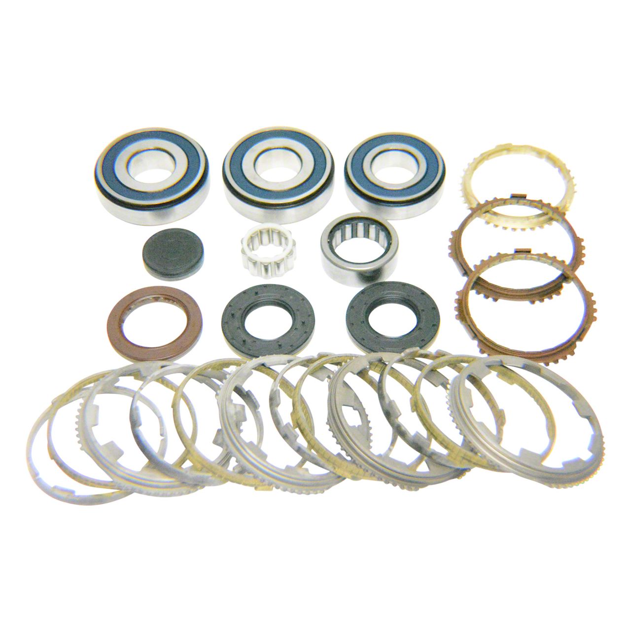 USA Standard Gear Jeep Wrangler Bearing Kit with Synchros for NSG370 Manual Transmission; Bronze