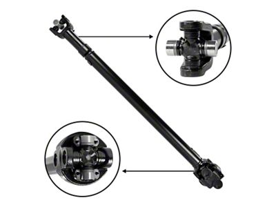 USA Standard Gear Front Driveshaft; 38-Inch Center to Center (97-06 Jeep Wrangler TJ)