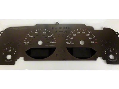 US Speedo Stealth Edition Gauge Face (07-14 Jeep Wrangler JK)